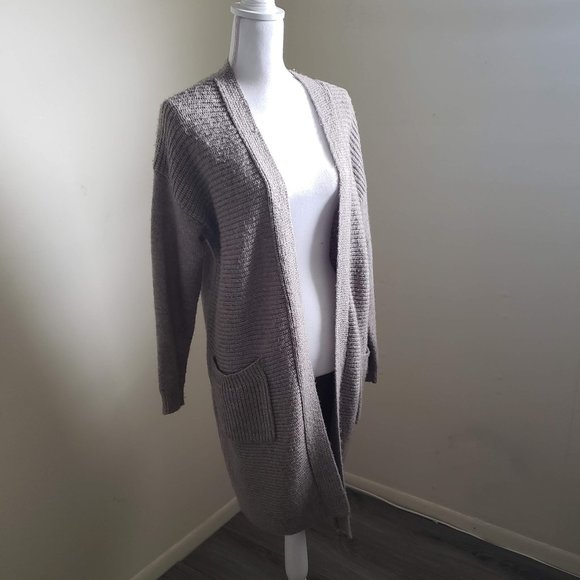 Cortefiel Women Wool Blend Knitted Cardigan Tan Brown Size Medium EUR - Picture 2 of 10